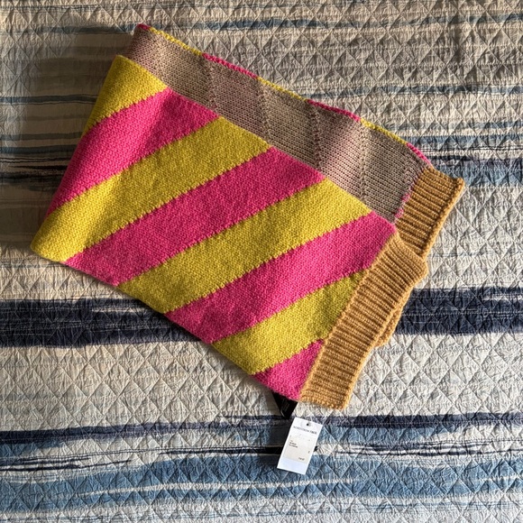 NWT Meryll Rogge Striped Wool Scarf - Picture 1 of 5
